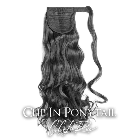 DMV | Clip in ponytail hair extensions- Halo | Thick silky and soft virgin hair| Brazilian Straight Remy hair - reuse up to 4 years