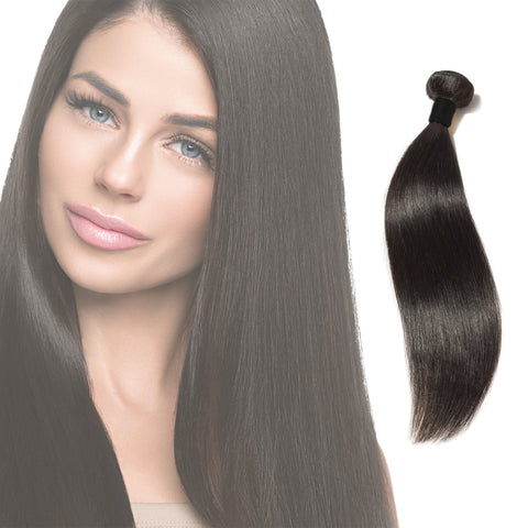 DMV I Straight Hair Extension | Human hair | Natural Indian remy straight | Thick smooth and shiny | Real replacement natural straight