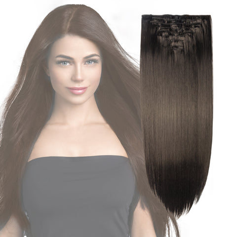 Clip in hair extension 100% natural hair | Thick silky and soft | Remy hair 7 pieces, use up to 4 years