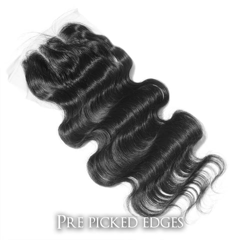 DMV| Hair Closures | Curly Black Human Remy Hair Lace Front Closures |Thick and soft | Heat protective-Brazilian Bodywave Hair Extensions
