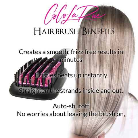 702 Hair Hot Brush Straightener - Straightener hair in minutes. Smooth, Straight Hair In Half The Time For straight, smooth and frizz-free hair