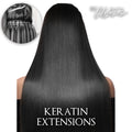 Keratin Straight Human Hair Extensions by DMV Includes (100 pieces) Healthy Hair made 100% thick quality remy hair, made to last 4 Years