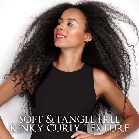 DMV Virgin Kinky Curly Malaysian hair extensions for kinky curly hair textures longlasting single donor 100% human hair 
