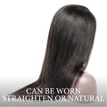 Natural Straight Hair Single Donor 20' FULL-LACE Human Hair Wig by e. Natural DMV colors only- Color as shown